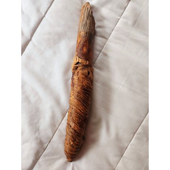 Vtg.Wood Carving Spirit Gnome Wall Sculpture Art Signed KSO BEARDED MAN Tree 13" - Picture 4 of 11